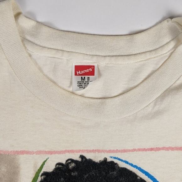 Vintage 80s New Kids on the Block Band Concert White Shirt Size Medium - Picture 6 of 8